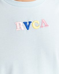4 Luke Pelletier X Kristen Liu Wong Skull Club - Short Sleeve T-Shirt for Men Blue C1SSRFRVP2 RVCA