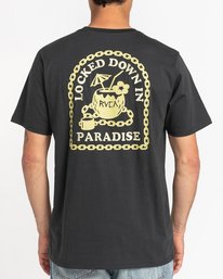 3 Locked Down - Short Sleeve T-Shirt for Men Black C1SSRIRVP2 RVCA