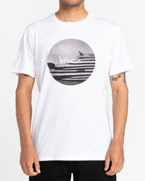 2 Motors - Short Sleeve T-Shirt for Men White C1SSRLRVP2 RVCA