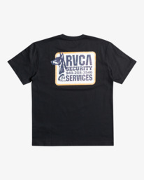 1 Security Services - Short Sleeve T-Shirt for Men Black C1SSRORVP2 RVCA