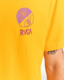4 Hi Dez - Short Sleeve T-Shirt for Men Yellow C1SSRVRVP2 RVCA