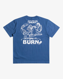 1 The Heat - Camiseta de manga corta para Hombre Azul C1SSRXRVP2 RVCA