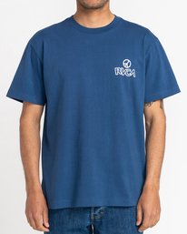 2 The Heat - Camiseta de manga corta para Hombre Azul C1SSRXRVP2 RVCA
