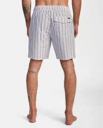2 Perry Elastic - Elastic Swim Shorts for Men White C1VORARVP2 RVCA