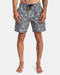 1 Luke Pelletier X Kristen Liu Wong - Elastic Swim Shorts for Men  C1VORBRVP2 RVCA