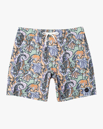 0 Daily - Elastic Swim Shorts for Men Blue C1VORERVP2 RVCA