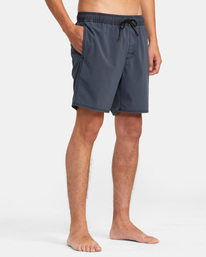 6 VA Pigment - Beachshort elastici da Uomo White C1VORGRVP2 RVCA