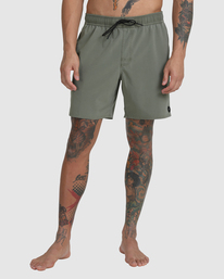 1 VA Pigment - Beachshort elastici da Uomo  C1VORGRVP2 RVCA