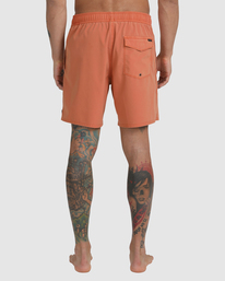 2 VA Pigment - Short-Bañador elástico para Hombre Marron C1VORGRVP2 RVCA