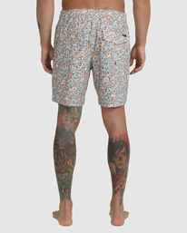 2 Barnes - Short de bain pour Homme Blanc C1VORHRVP2 RVCA
