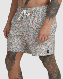 5 Barnes - Short de bain pour Homme Blanc C1VORHRVP2 RVCA