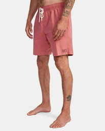 4 Opposites - Elastic Swim Shorts for Men Blue C1VORXRVP2 RVCA
