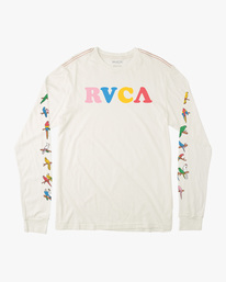 0 Luke Pelletier X Kristen Liu Wong Parrot Ice - Camiseta de manga larga para Chicos 8-16 Blanco C2LSRARVP2 RVCA