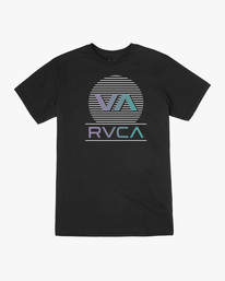 0 Mirage - Short Sleeve T-Shirt for Boys 8-16 Black C2SSRJRVP2 RVCA