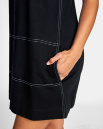 7 Crowd Favourite - Robe courte pour Femme Noir C3DRRIRVP2 RVCA