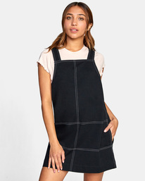 1 Crowd Favourite - Robe courte pour Femme Noir C3DRRIRVP2 RVCA