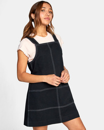 6 Crowd Favourite - Robe courte pour Femme Noir C3DRRIRVP2 RVCA