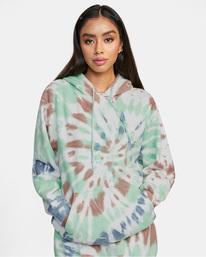 1 All The Way - Felpa con cappuccio da Donna Green C3HORCRVP2 RVCA