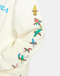6 Luke Pelletier X Kristen Liu Wong Parrot Ice - Felpa con cappuccio da Donna  C3HORERVP2 RVCA