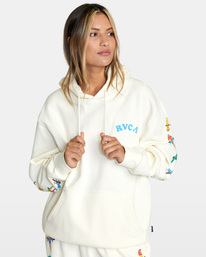 0 Luke Pelletier X Kristen Liu Wong Parrot Ice - Felpa con cappuccio da Donna  C3HORERVP2 RVCA