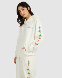 3 Luke Pelletier X Kristen Liu Wong Parrot Ice - Felpa con cappuccio da Donna  C3HORERVP2 RVCA
