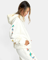 5 Luke Pelletier X Kristen Liu Wong Parrot Ice - Felpa con cappuccio da Donna  C3HORERVP2 RVCA