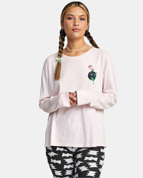 1 Luke Pelletier X Kristen Liu Wong - Long Sleeve T-Shirt for Women Pink C3LSRCRVP2 RVCA