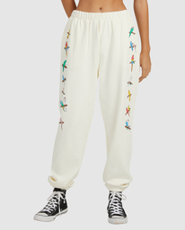3 Luke Pelletier X Kristen Liu Wong Parrot Ice - Trousers for Women  C3PTRARVP2 RVCA