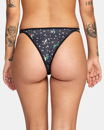 6 Luke Pelletier Uncaged Medium French - Braguita de bikini de cobertura reducida para Mujer Negro C3SBRARVP2 RVCA