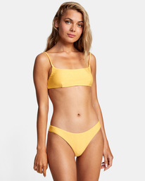 1 Brightside - Cheeky Coverage Bikini Bottoms for Women Yellow C3SBRFRVP2 RVCA