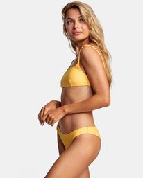 4 Brightside - Cheeky Coverage Bikini Bottoms for Women Yellow C3SBRFRVP2 RVCA