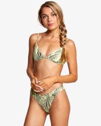 1 Palms Medium French - Braguita de bikini de cobertura reducida para Mujer Amarillo C3SBRHRVP2 RVCA