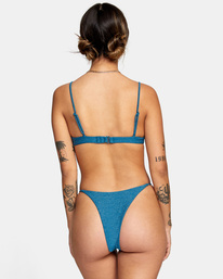 0 Brightside Skimpy French - Bikiniunterteil mit frecher Bedeckung für Frauen Blau C3SBRMRVP2 RVCA