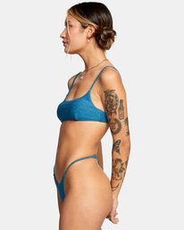 4 Brightside Skimpy French - Braguita de bikini de cobertura reducida para Mujer Azul C3SBRMRVP2 RVCA