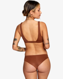 1 Camille Rowe Camille Boy Short - Braguita de bikini de cobertura reducida para Mujer  C3SBRORVP2 RVCA