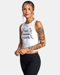 4 Future Flowers - Camiseta sin mangas para Mujer  C3SGRERVP2 RVCA
