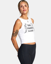 5 Future Flowers - Camiseta sin mangas para Mujer  C3SGRERVP2 RVCA