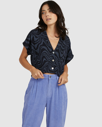 0 Strata Blouse - Short Sleeve Shirt for Women  C3SHRJRVP2 RVCA