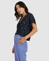 3 Strata Blouse - Short Sleeve Shirt for Women  C3SHRJRVP2 RVCA