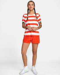 3 Stripe - Short Sleeve T-Shirt for Women Blue C3SSRDRVP2 RVCA