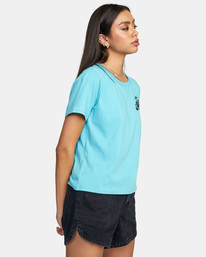 5 Locked Down - Short Sleeve T-Shirt for Women Blue C3SSRLRVP2 RVCA