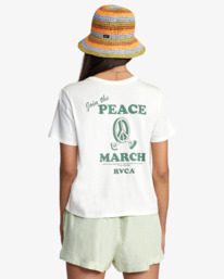 1 Peace March - Short Sleeve T-Shirt for Women  C3SSRPRVP2 RVCA