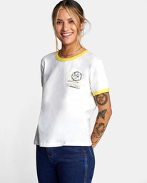 5 Camille Rowe Radio - Short Sleeve T-Shirt for Women  C3SSRTRVP2 RVCA