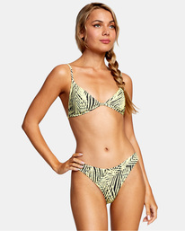 0 Palms - Triangle Bikini Top for Women Yellow C3STRKRVP2 RVCA
