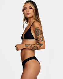 3 Solid - Top de bikini triangular para Mujer  C3STRWRVP2 RVCA