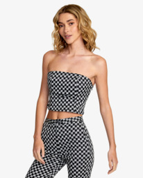 5 Camille Rowe Mossy Tube - Top for Women Black C3TPRBRVP2 RVCA