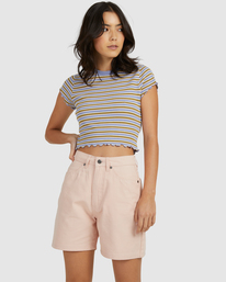 0 Classmate - Short Sleeve Top for Women Grey C3TPRHRVP2 RVCA