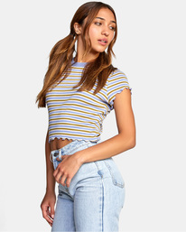 3 Classmate - Short Sleeve Top for Women Grey C3TPRHRVP2 RVCA