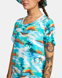 2 Recess - Short Sleeve T-Shirt for Women Blue C3TPRJRVP2 RVCA