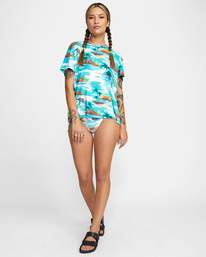 3 Recess - Short Sleeve T-Shirt for Women Blue C3TPRJRVP2 RVCA